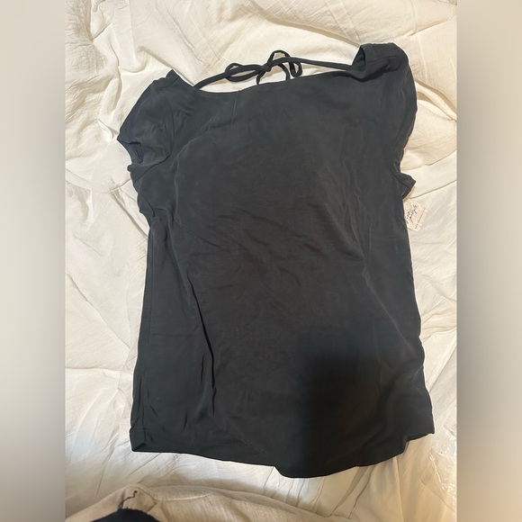 Free People Katie Knit Tee Black - Picture 3 of 6